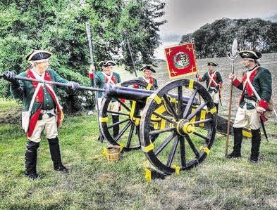 Rottleberöder an ihrer Kanone.