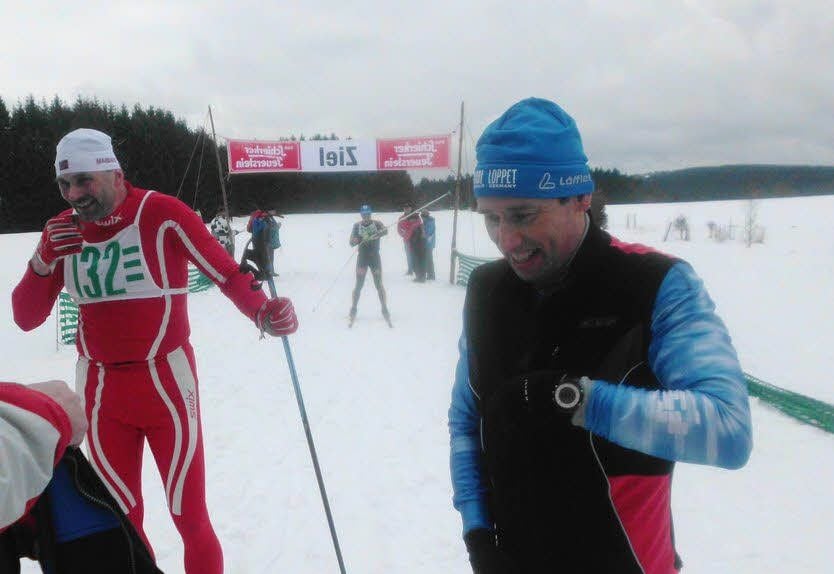 Mario Kurde (r.) holte vor Mario Fricke Silber für die Thalenser.