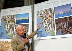 Sechs Entwürfe für den Wiederaufbau des am 11. September von Terroristen zerstörten World Trade Centers in New York sind am Dienstag (Ortszeit) der Öffentlichkeit vorgestellt worden. «Das Vermächtnis des 11. Septembers ist das von Mut, Stabilität und Entschlossenheit. Wir werden wieder aufbauen», sagte John Whitehead, der Vorsitzende des Entwicklungsunternehmens.