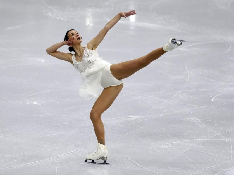 Eiskünstläuferin Nicole Schott in Aktion. Foto: Sergei Grits/AP