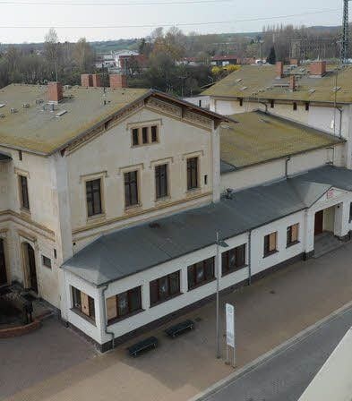 Der Bahnhof in Eisleben.