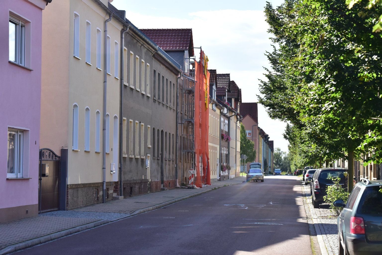 Die Karl-Marx-Straße in Lützen