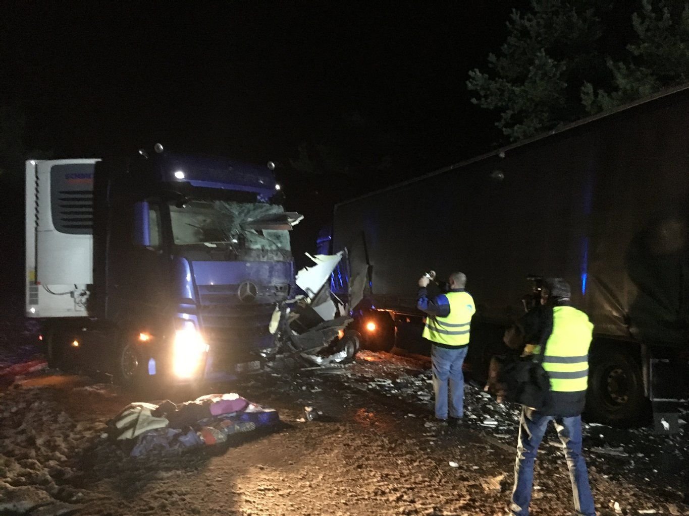Bei einem schweren Unfall auf der Bundesstraße 189 wurde am Freitagmorgen eine Person verletzt.