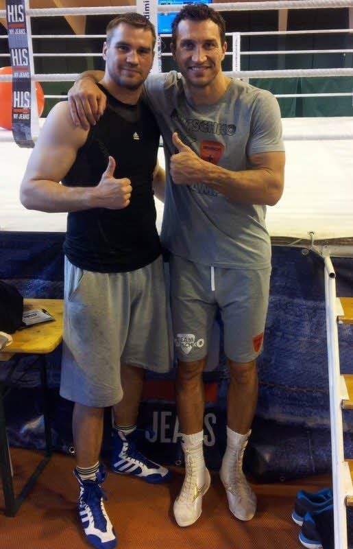 Steffen Kretschmann (l.) und Wladimir Klitschko