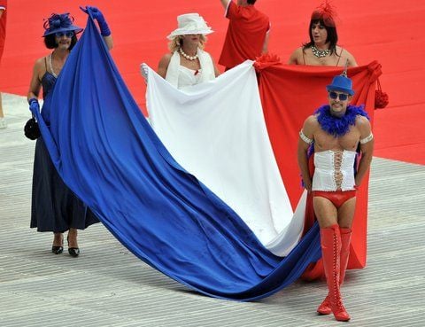 Sportler aus Frankreich nehmen an der Eröffnungsfeier der "Gay Games" am Samstag 31. Juli in Köln teil. (FOTO: DPA)