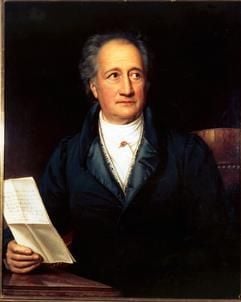 Johann Wolfgang von Goethe in einer Ölgemälde-Darstellung von Joseph Stieler und Friedrich Dürck aus dem Besitz der Stiftung Weimarer Klassik. Der Schriftsteller und Naturforscher starb vor 175 Jahren am 22. März 1832.(Archivfoto).