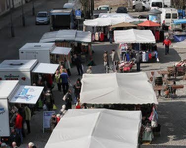 Der Wochenmarkt in Sangerhausen