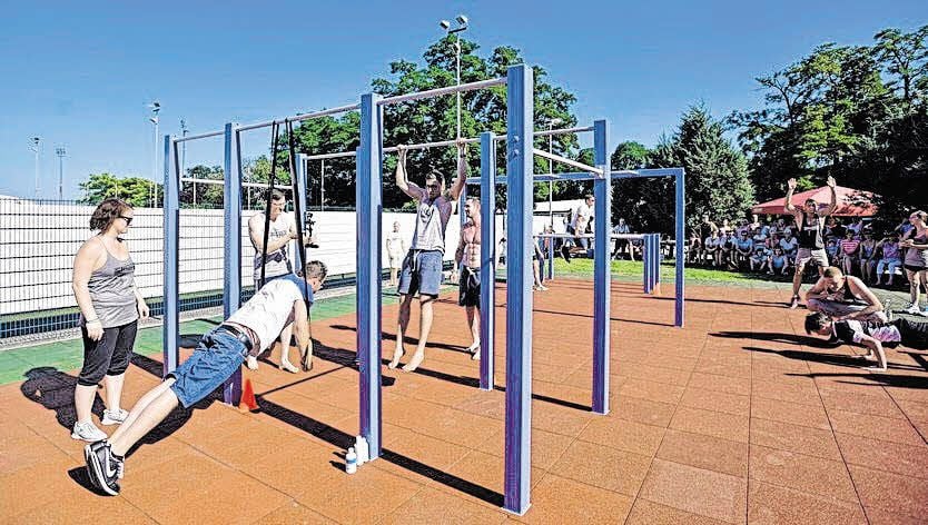 In Sandersdorf gibt es bereits eine sogenannte Ghetto Workout Anlage für sportlich Aktive aller Altersgruppen.