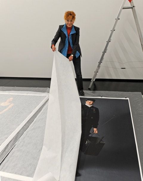 Die Fotografin Herlinde Koelbl stellt im Deutschen Hygiene-Museum in Dresden ihre neue Ausstellung vor. (FOTO: DPA)