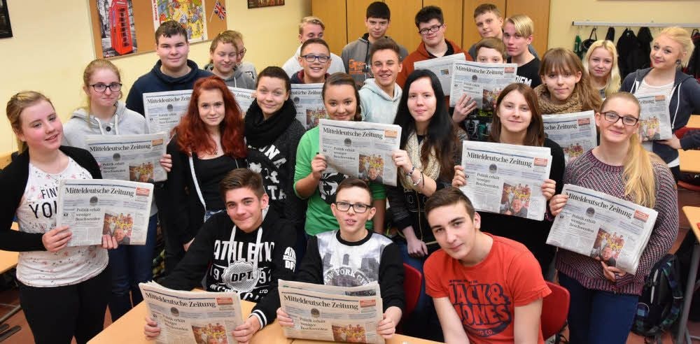Vier Wochen lang werden sich die Schüler der 8b in der Ernst-Bansi-Schule Quedlinburg mit dem Inhalt und Entstehen der MZ befassen.