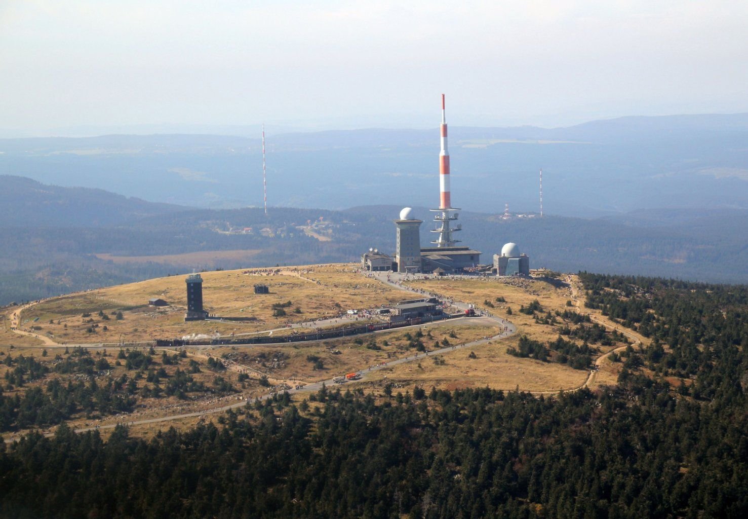 Blick auf den Brocken-Gipfel.