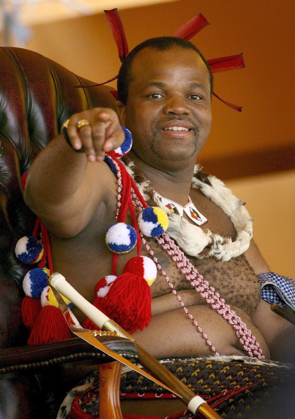 King Mswati III. soll mit mindestens 15 Frauen verheiratet sein.