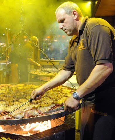 Begehrte Spießbraten.