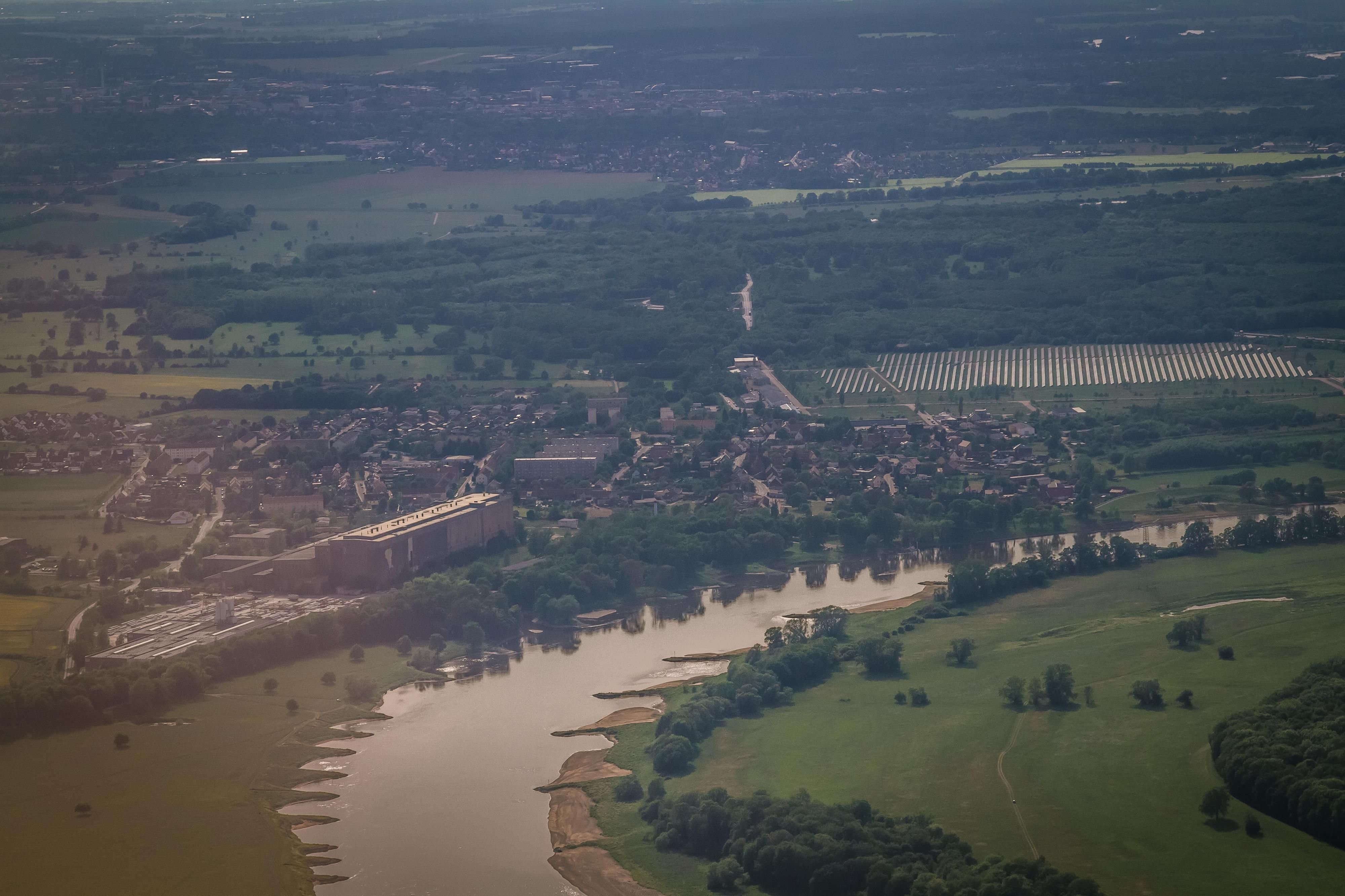 Vockerode aus der Luft.