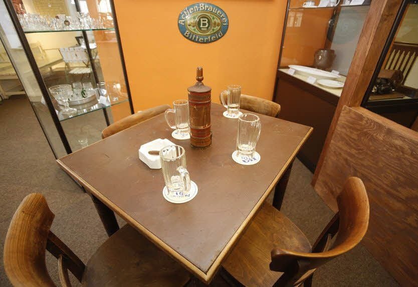 Ein Stammtisch aus einem Gasthaus in Glebitzsch