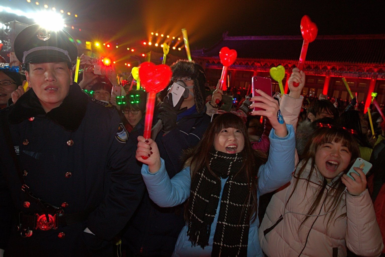 In Peking haben die Menschen das neue Jahr eher ruhig begrüßt.