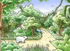 Kleiner Eisbär fern der Heimat - in seinem neuesten Abenteuer auf CD-ROM hat es den Polarbewohner Lars in den afrikanischen Dschungel verschlagen. Dort muss er viele Aufgaben lösen, ehe er den Nachhauseweg antreten kann (Foto: dpa)