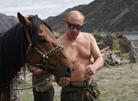 Wladimir Putin zeigt sich gerne medienwirksam wie hier in Sibirien. (FOTO: DPA)