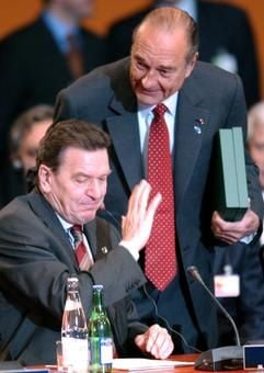 Schröder und Chirac. (Foto: dpa)