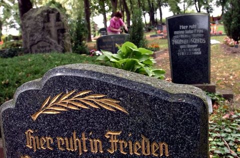 Blick auf den Friedhof in Helfta. (FOTO: LUKASCHEK)