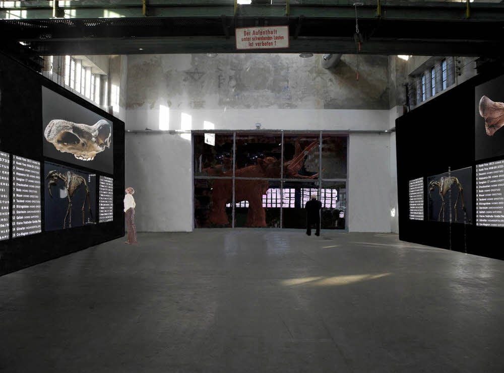 Entwurf des Ausstellungsraumes in Pfännerhall.
