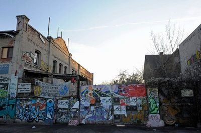 Das besetzte Werksgelände der ehemaligen Firma Topf & Söhne in Erfurt. (FOTO: DDP)