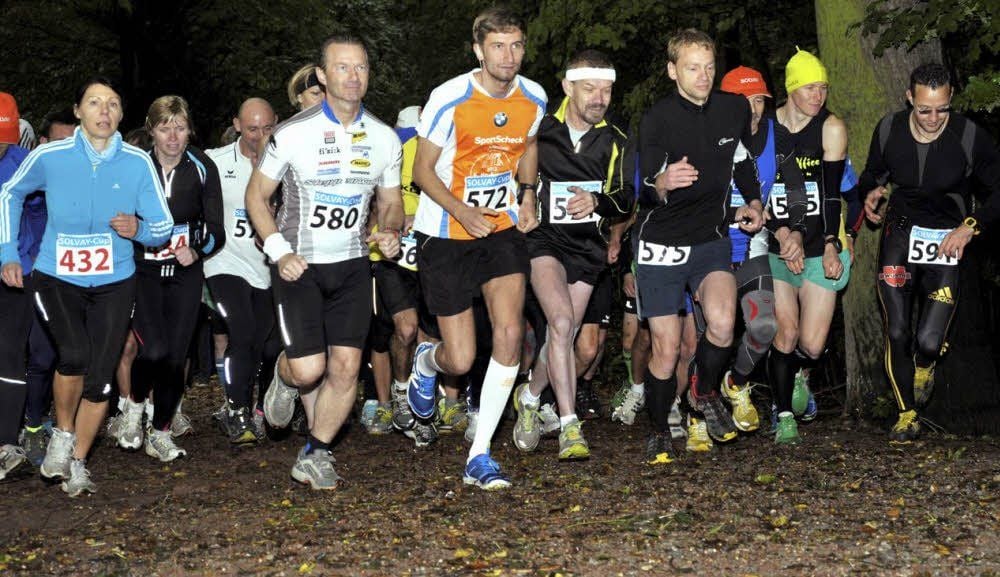 Ein überschaubares Feld nahm den Solvay-Lauf in Bernburg in Angriff.