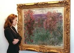 Monet-Gemälde «Haus zwischen Rosen» (Foto: dpa)