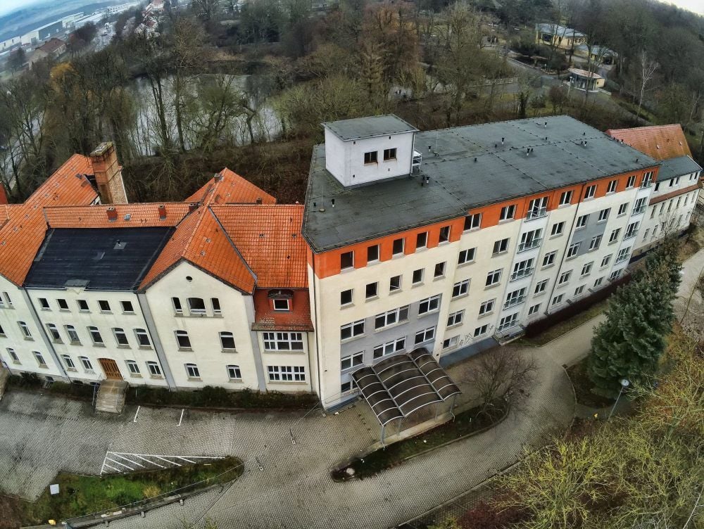Das ehemalige Kreiskrankenhaus an der Tennstedt