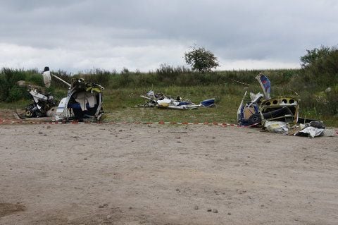 Flugzeugabsturz bei Mügeln (FOTO: KLAUS ADAM)