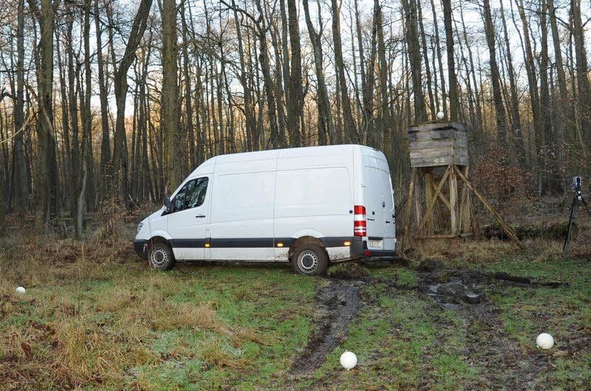 Der Transporter des Mordopfers wurde bei Klieken gefunden.