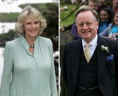Die Kombo zeigt Herzogin Camilla und ihren früheren Ehemann Andrew Parker Bowles. (Foto: dpa)