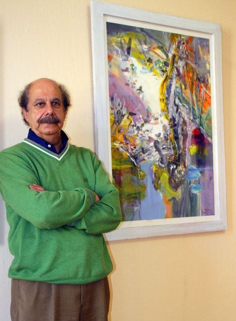 In der syrischen Hauptstadt Damaskus wurde er geboren, studiert hat er in Florenz, seit fast 30 Jahren lebt er in Deutschland - Tarek Marestani. Werke des Malers und Grafikers sind in zahlreichen privaten und öffentlichen Sammlungen in Europa, Amerika und dem Nahen Osten zu sehen. (FOTO: DPA)
