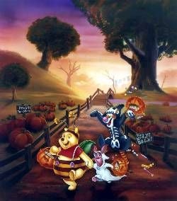 In der Halloween Special Nacht rollen bei Super RTL die Kürbisköpfe, am Freitag, 26. Oktober 2001 ab 20.15 Uhr bei Super RTL. Bis weit nach Mitternacht sorgt eine schaurig-schöne Mischung aus Zeichentrickfilmen, einem Disney-Cartoonspecial und einzelnen Episoden turbulenter Zeichentrickserien für jede Menge Gänsehaut. Egal ob Winnie Puuh (Foto) oder Rocko, Doug oder Pongo und Perdita: Für alle wird es an diesem Abend ziemlich unheimlich.