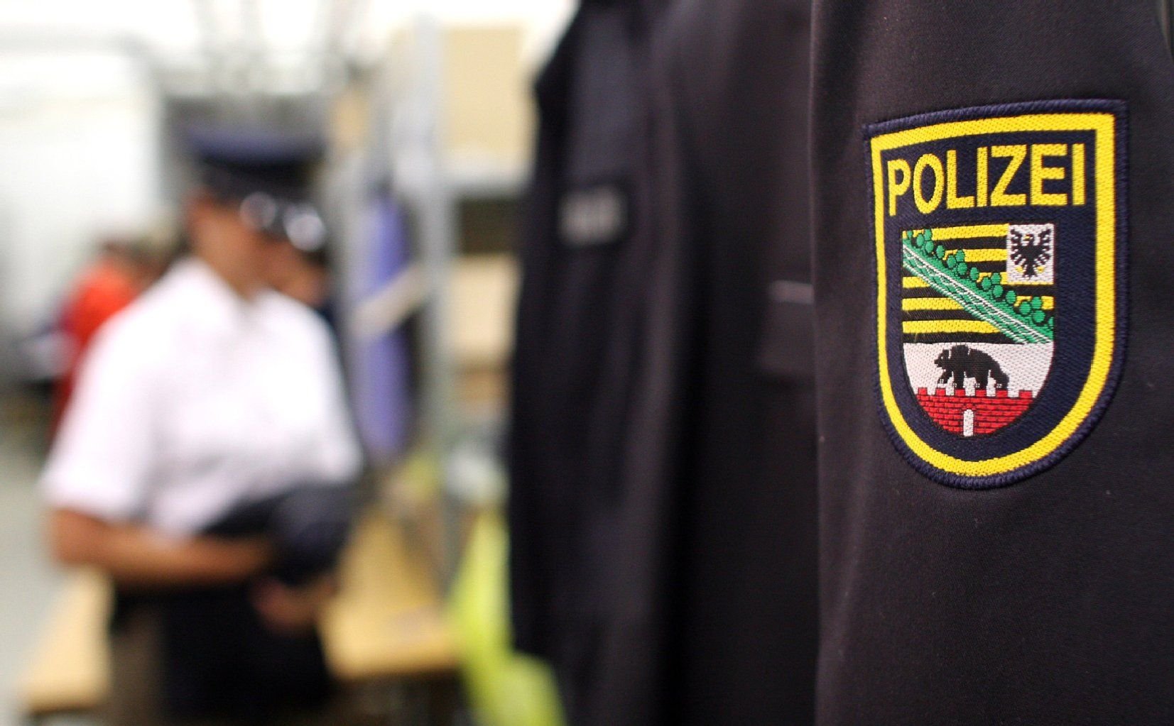 Das Dienstwappen der Polizei von Sachsen-Anhalt