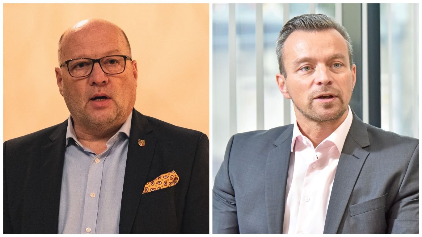 Die Christdemokraten Böddeker und Grabner buhlen um das Amt des Landrates.