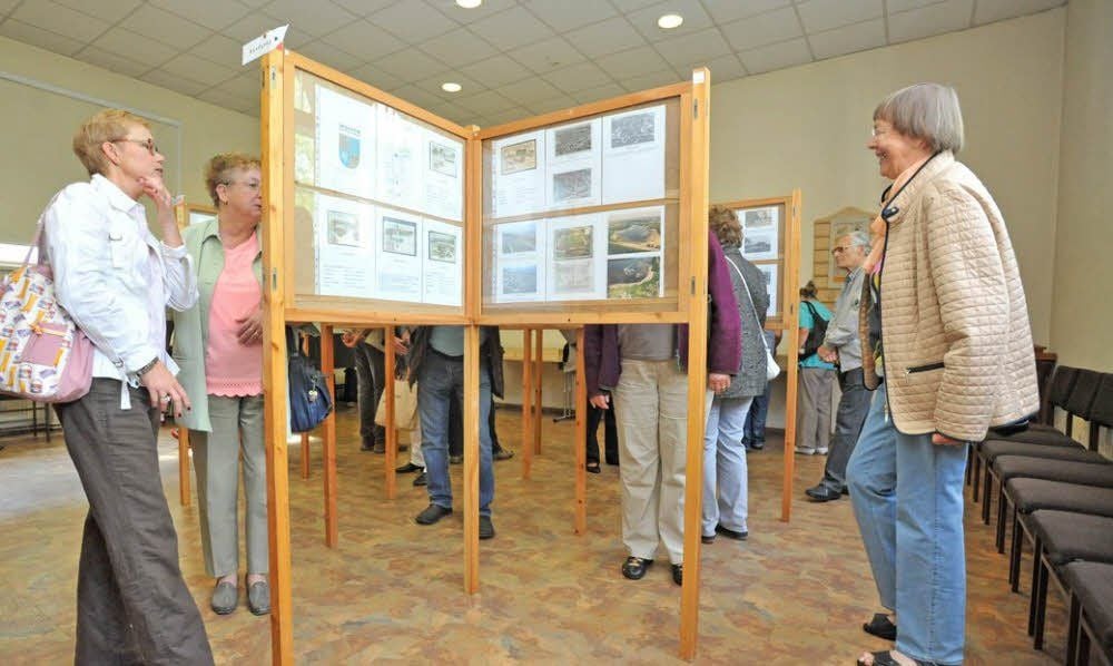 Im Gemeindesaal der Johanneskirche in Wolfen war eine Ausstellung zum Postwesen in der Stadt zu sehen.