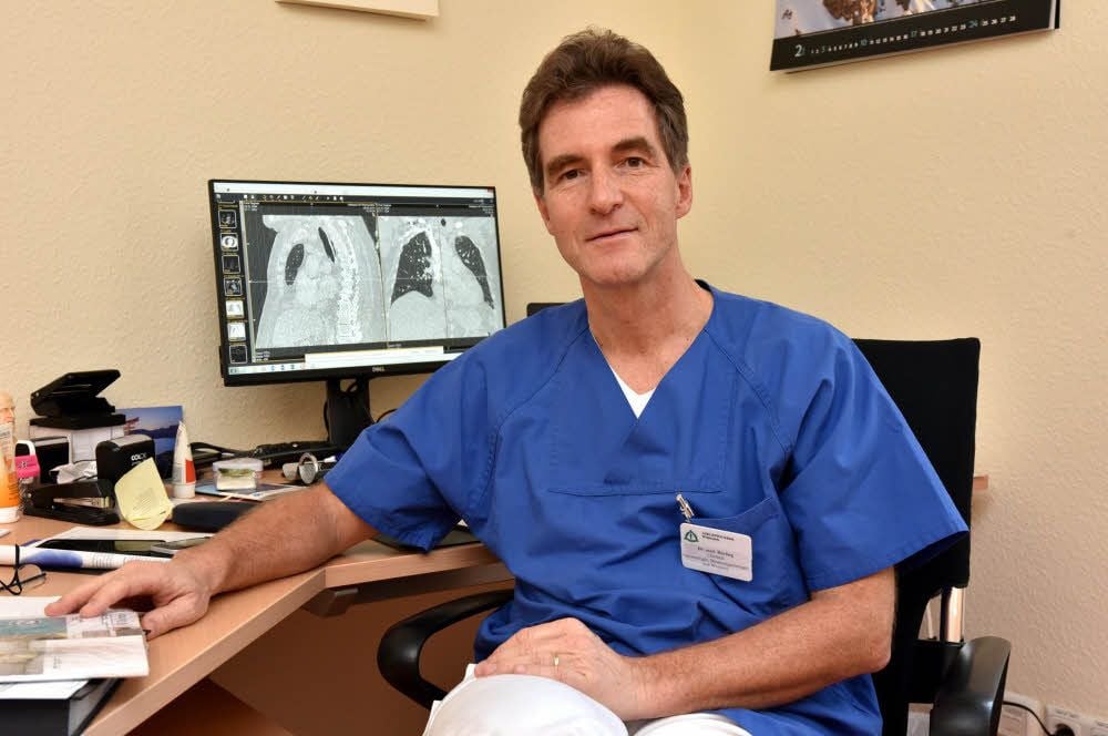Dr. Toralf Herling ist Spezialist für Lungenkrankheiten an der Weißenfelser Asklepios-Klinik.