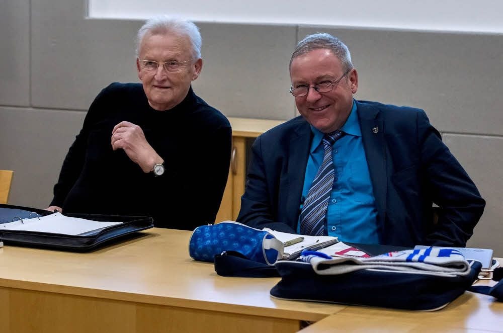 Klaus Krug (links), ehemaliger Bibliotheksdirektor, und Bernd Janson, ehemaliger Kanzler der Hochschule, sind langjährige Weggefährten.