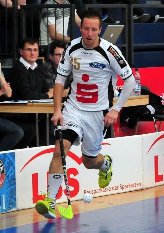 Der Lette Kristaps Vaicis spielte zwei Jahre im Trikot des UHC Weißenfels.