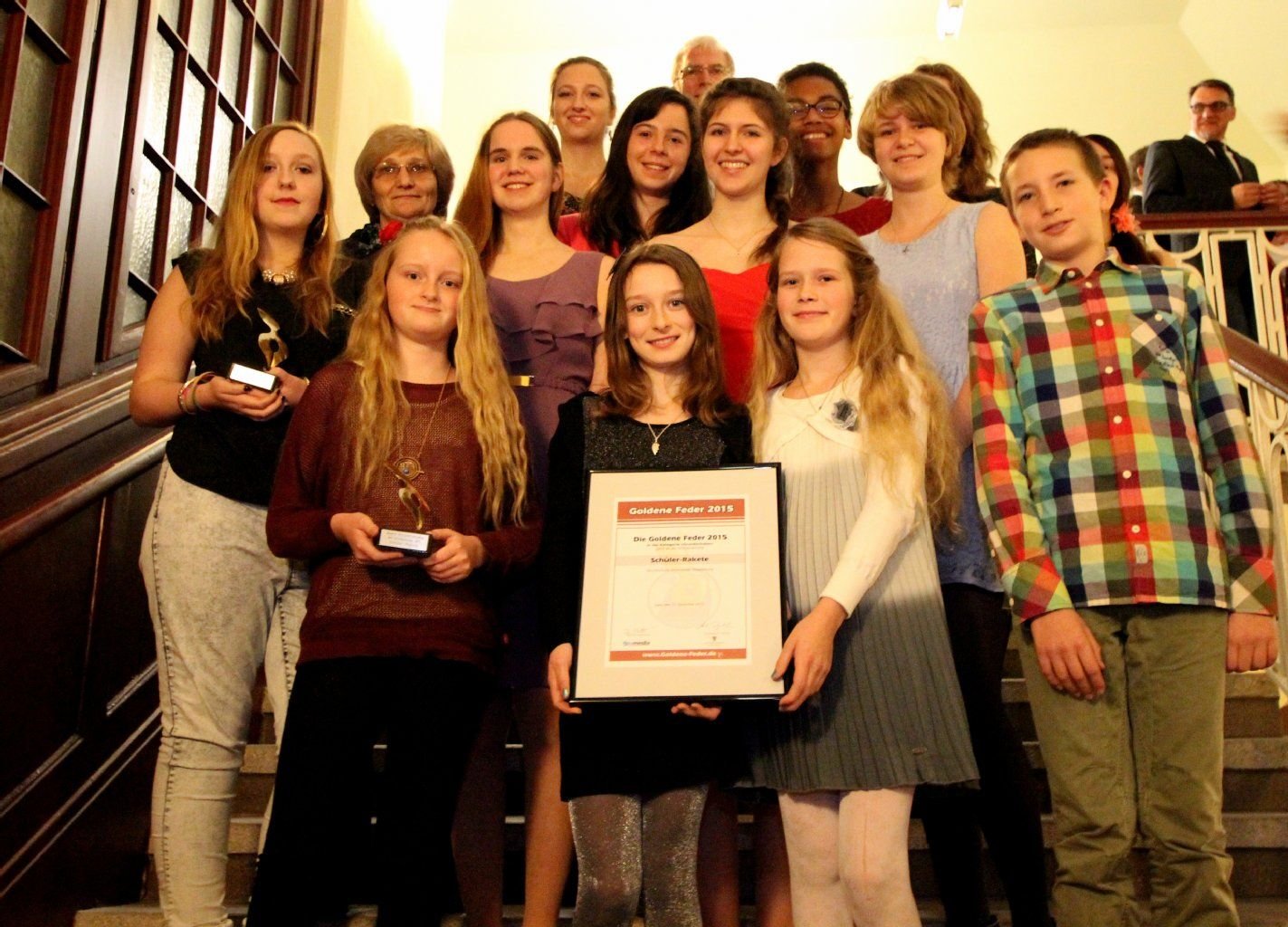 Die Gewinner der "Goldenen Feder" 2015