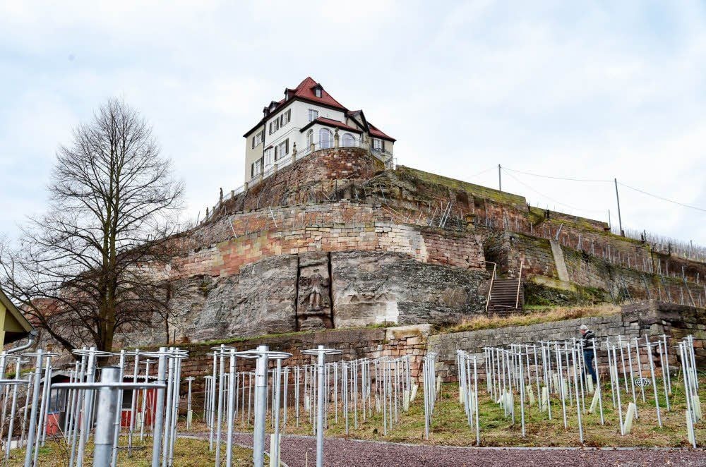 Reberziehung mit Trierer Rad: Am Steinauer Berg ist jetzt schon manches anders.