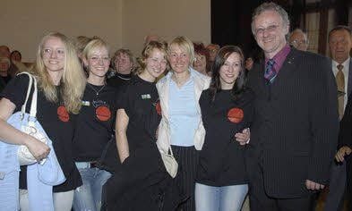 Familie Koschig nach der OB-Wahl im Jahr 2007.