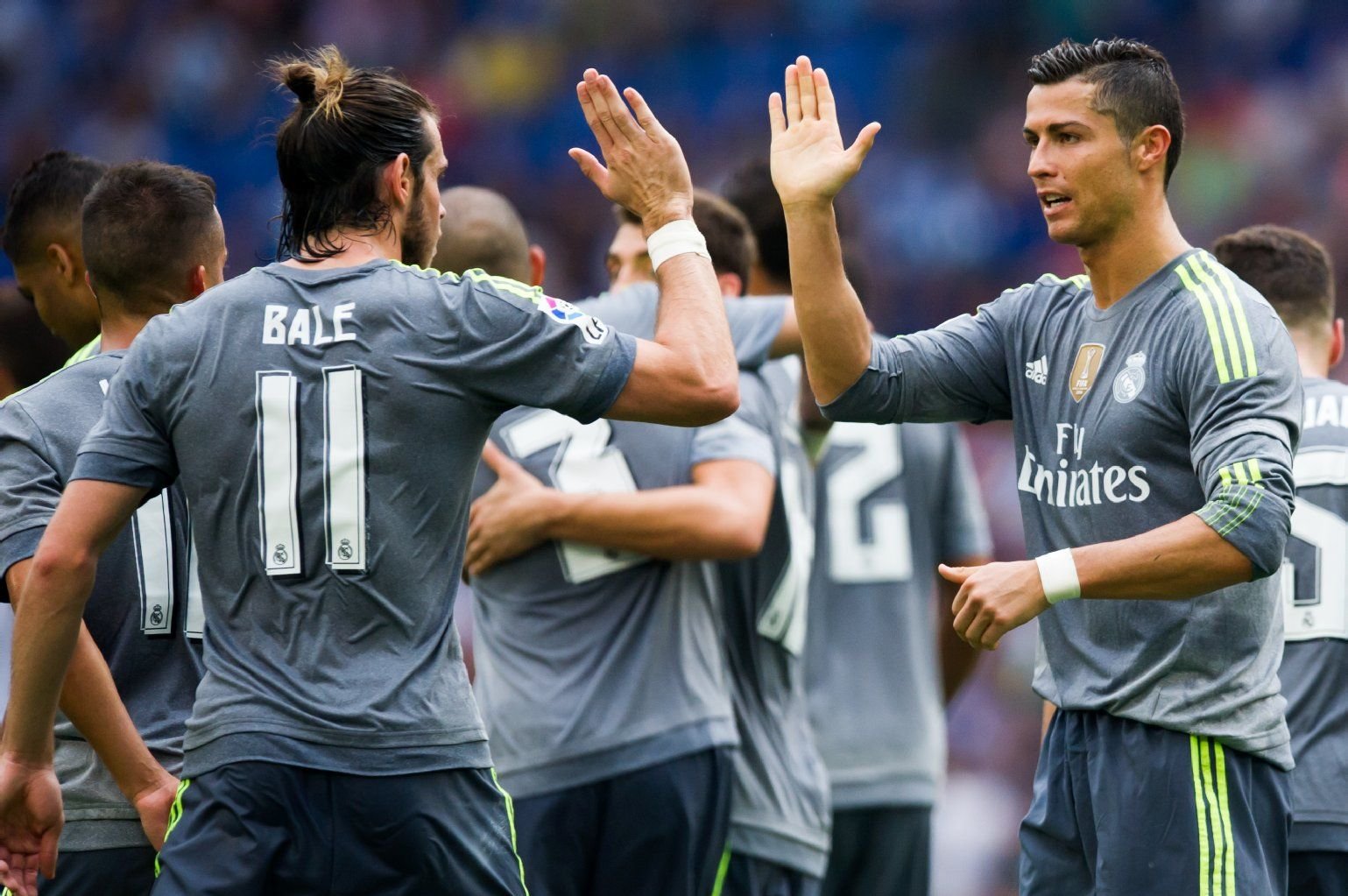 Cristiano Ronaldo (r.) und Gareth Bale von Real Madrid.