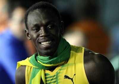 Sprint-Superstar Usain Bolt hat den "Dreier" geschafft. (FOTO: DPA)