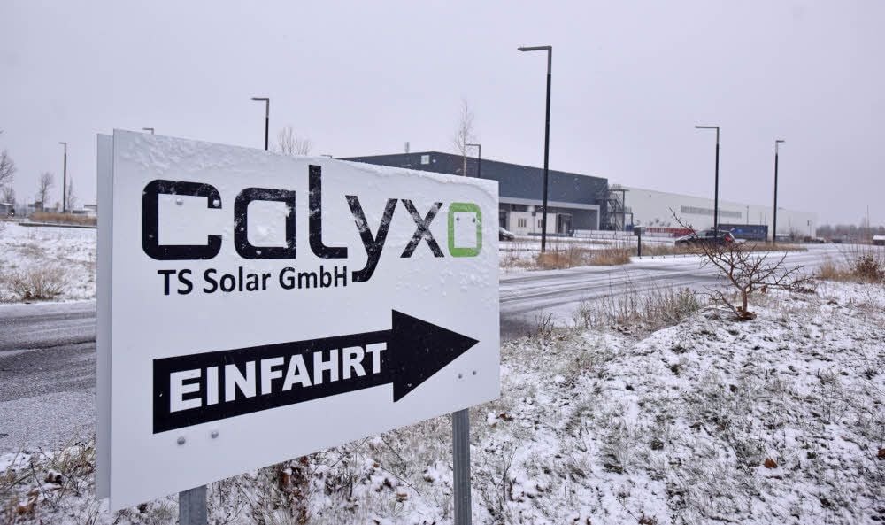 Das Unternehmen Calyxo befindet sich auf der Sonnenallee in Thalheim .