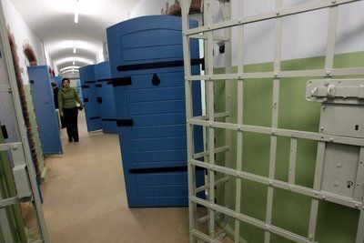 Zellentrakt in der Gedenkstätte Roter Ochse in Halle/Saale (FOTO: DPA)