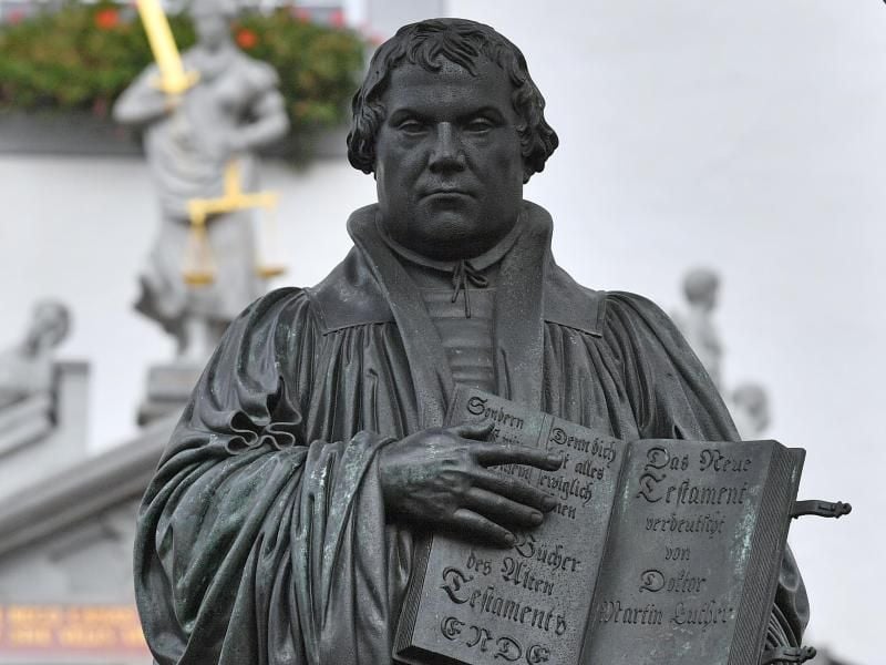 Das Denkmal für den Reformator Martin Luther. Foto: Hendrik Schmidt