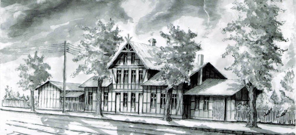 Der Bahnhof von der Bahnsteigseite aus.