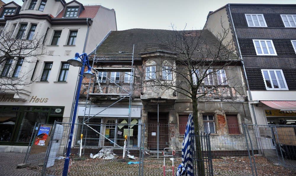 Im 16. Jahrhundert war das Haus in der Burgstraße ein Prachtbau. Heute ist es nur noch eine Ruine.
